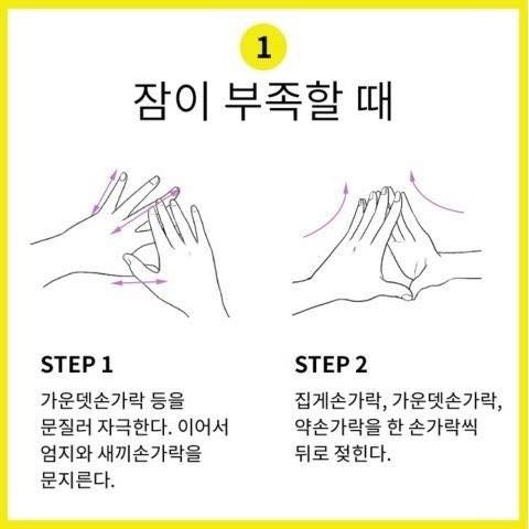  간단하지만 유용한 손 지압법