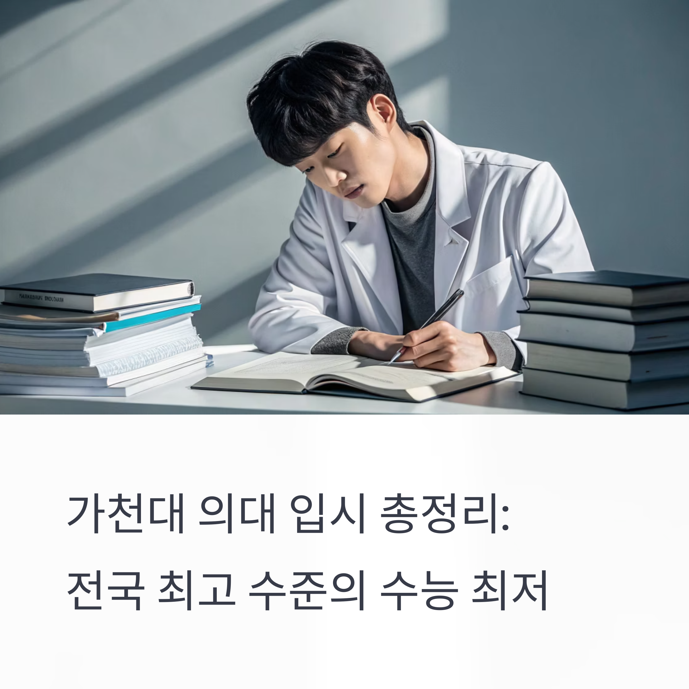 2026 가천대 의대 입시 총정리: 수능 최저 ‘전국 최고’, 정시 비중은?