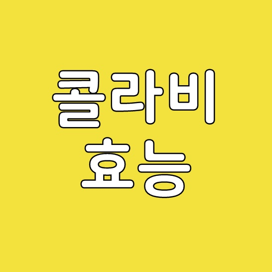  콜라비 효능 보관법