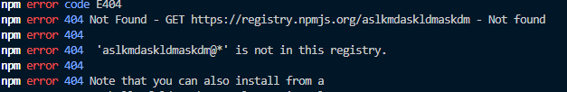 npm 오류