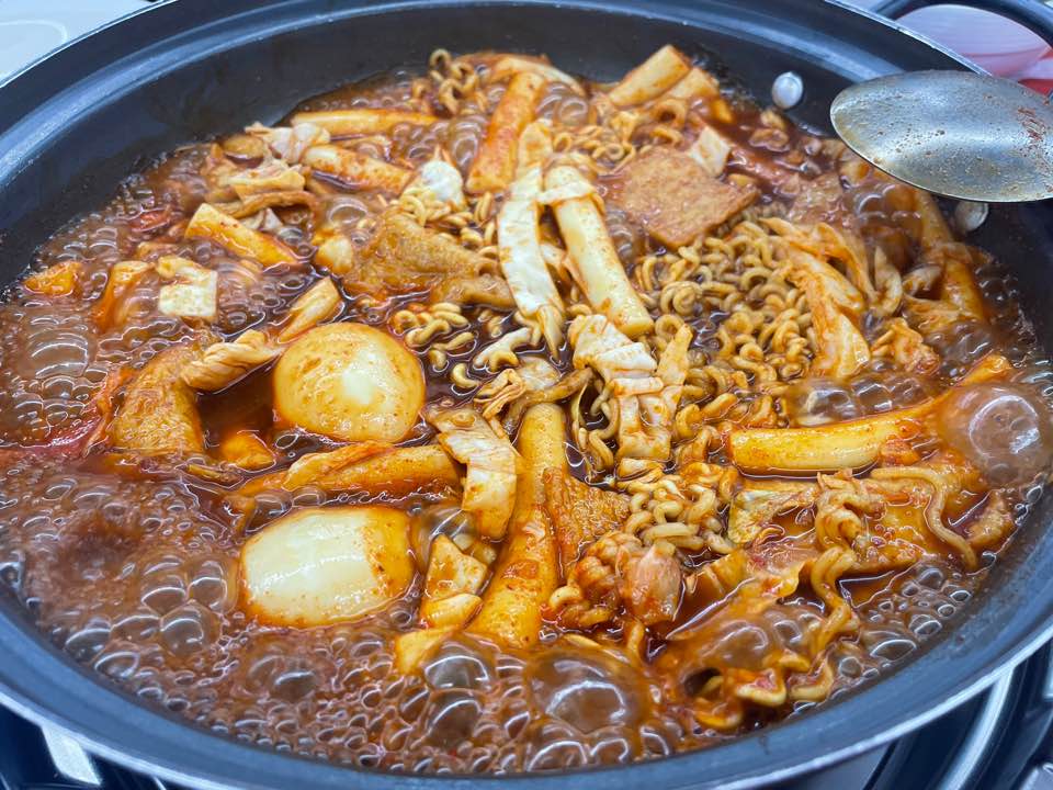 애플하우스 즉석떡볶이 완성