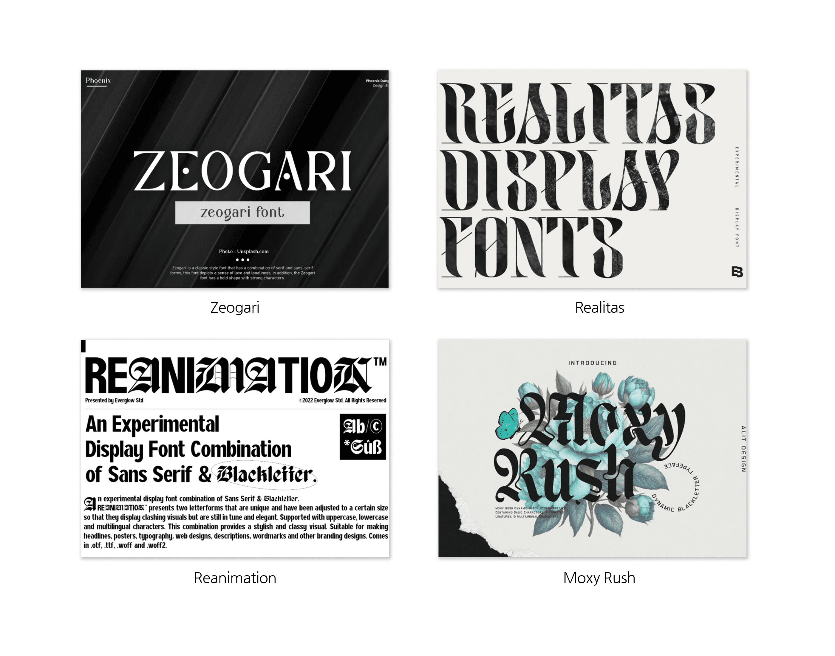 2024-font-trend-modern-gothic-zeogari-font-and-realitas-font-and-reanimation-font-and-moxy-rush-font
