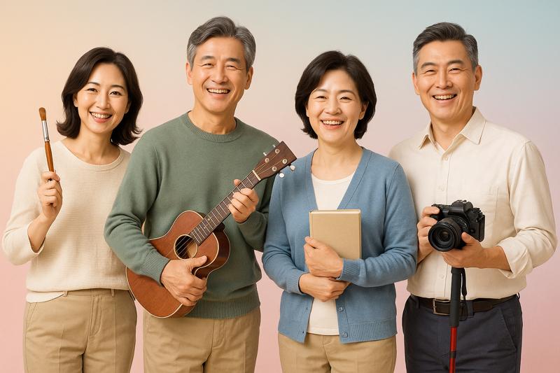 50대,60대 중년 우울·스트레스 해소하는 취미 시작법 7단계