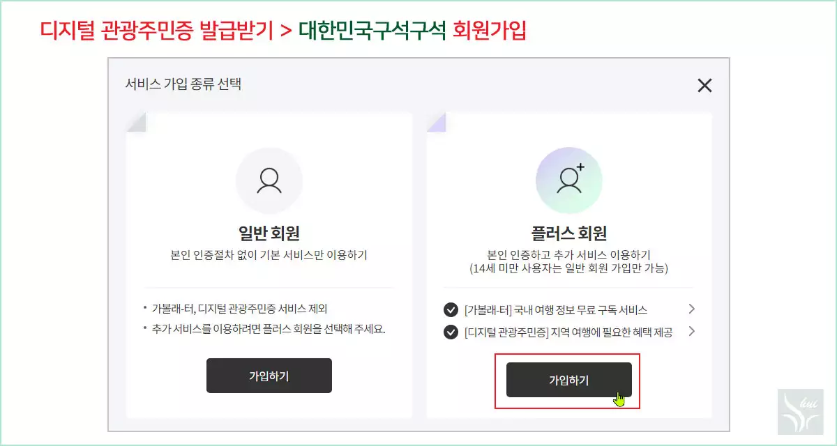 디지털 관광주민증 투어원패스 회원가입 4