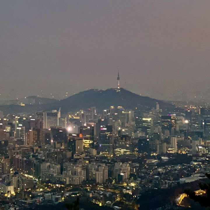 인왕산-정상-서울-야경