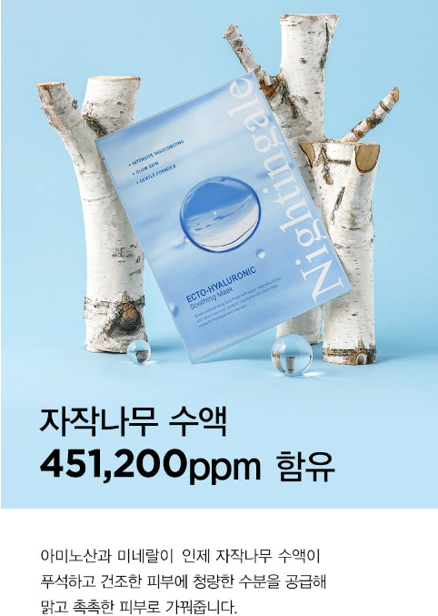나이팅게일엑토히알루로닉수딩마스크