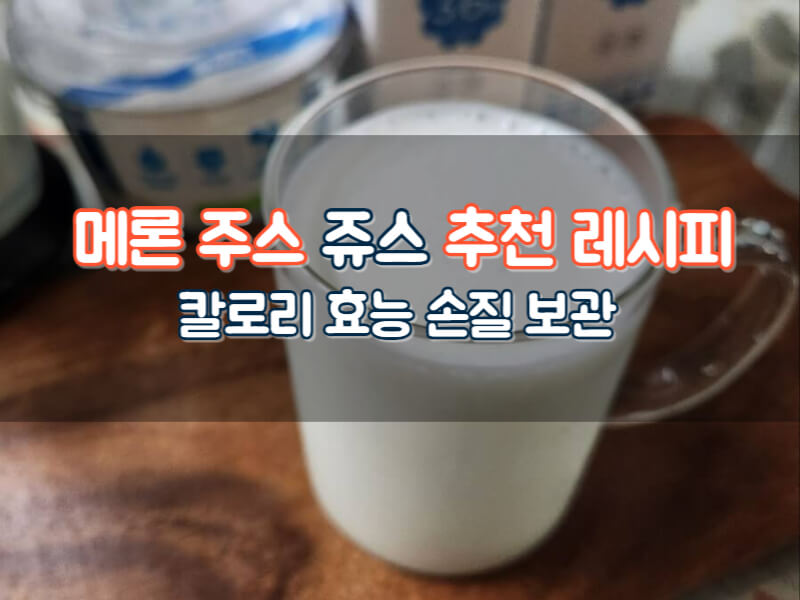 메론칼로리 스무디 주스 쥬스 레시피 추천 멜론 자르는법 보관 효능 칼로리