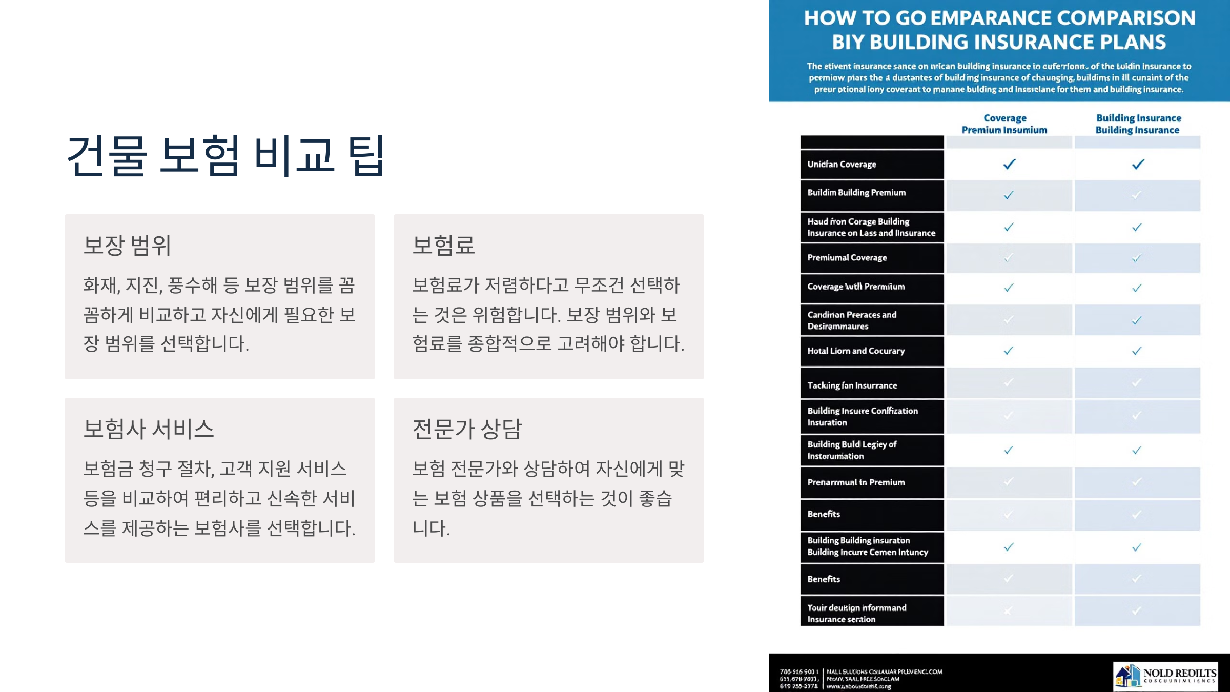 건물 보험 비교 팁