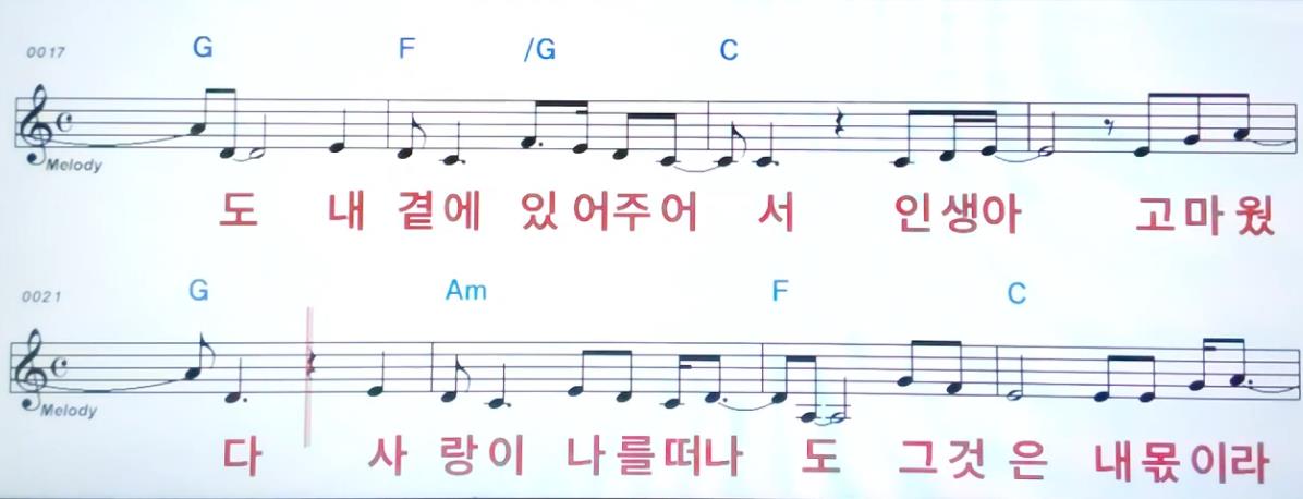 조항조 - 인생아 고마웠다 악보