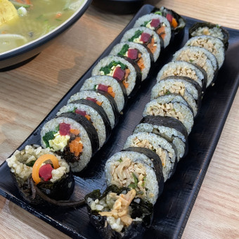 배말 보말 칼국수 김밥