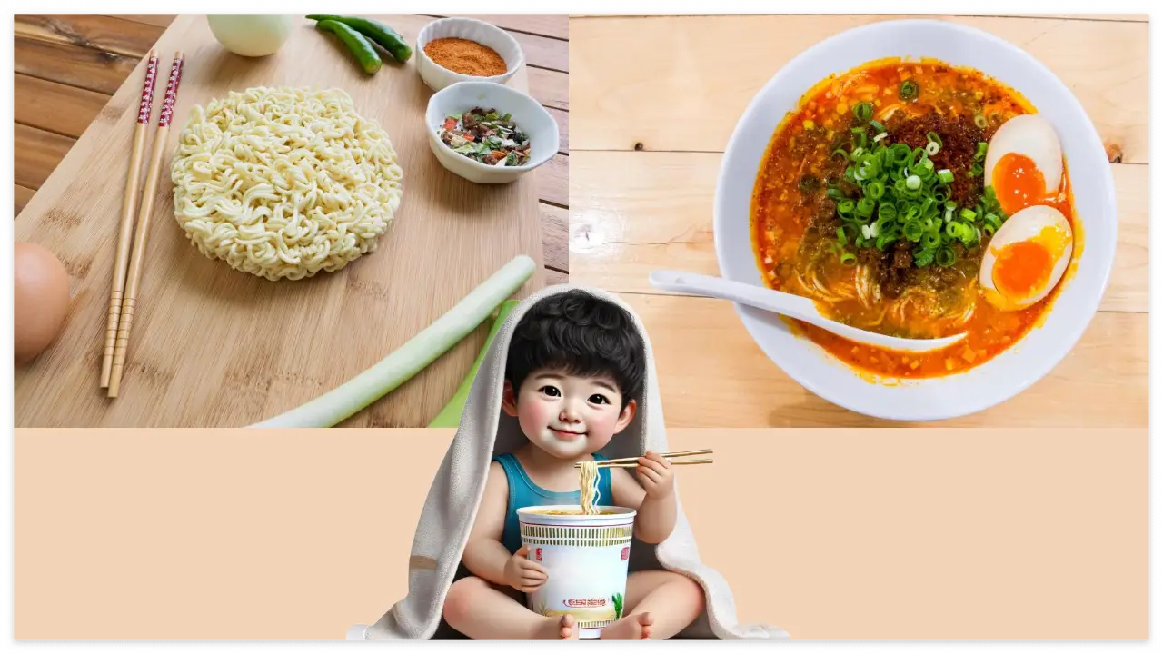 컵라면 끓여 먹기 이미지