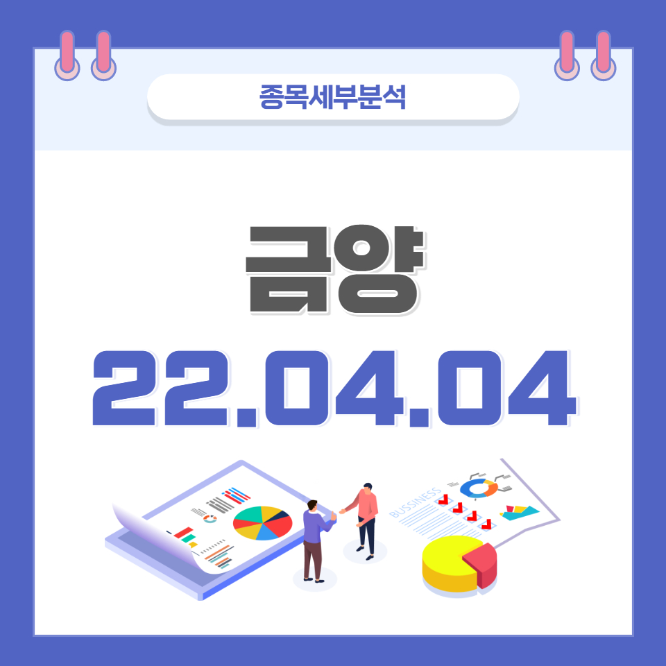  금양 주가 및 전망 종목분석 (22.04.04)