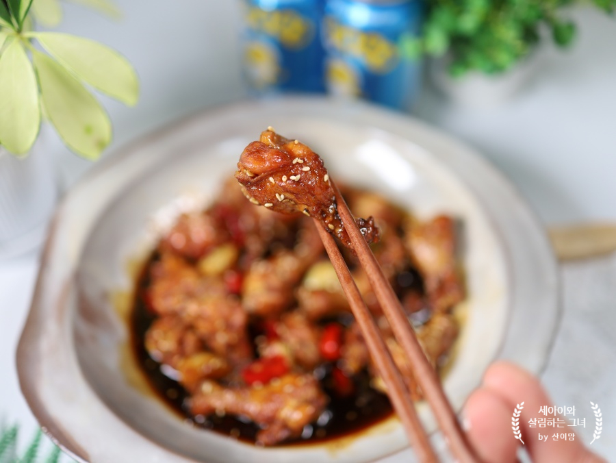 콜라 계봉간장조림 술방울 마미 굿~ 간장 닭볶음 레시피 매콤달콤 12