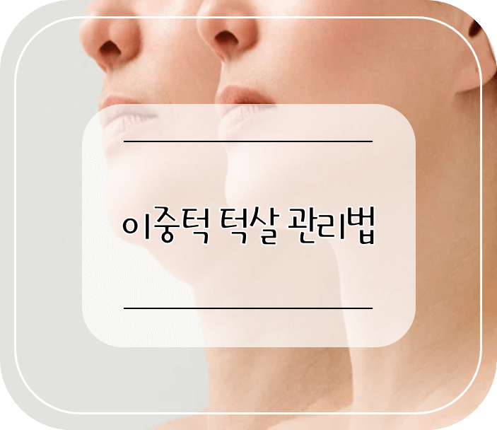 이중턱_턱살_관리법