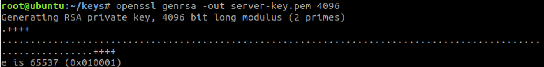 generate server key