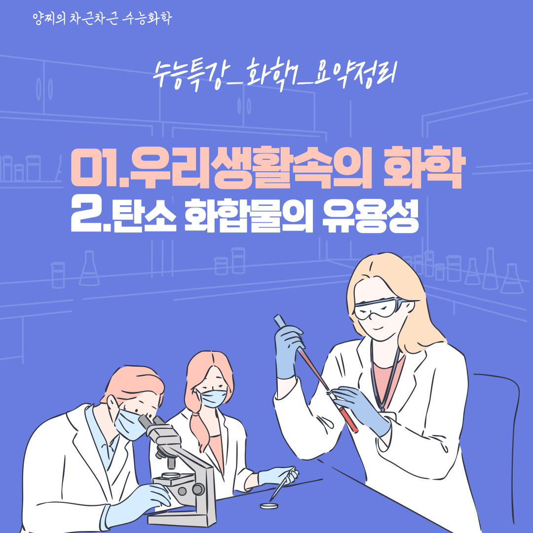  [2022수능특강 화학1 요약정리]01_2.탄소화합물의 유용성