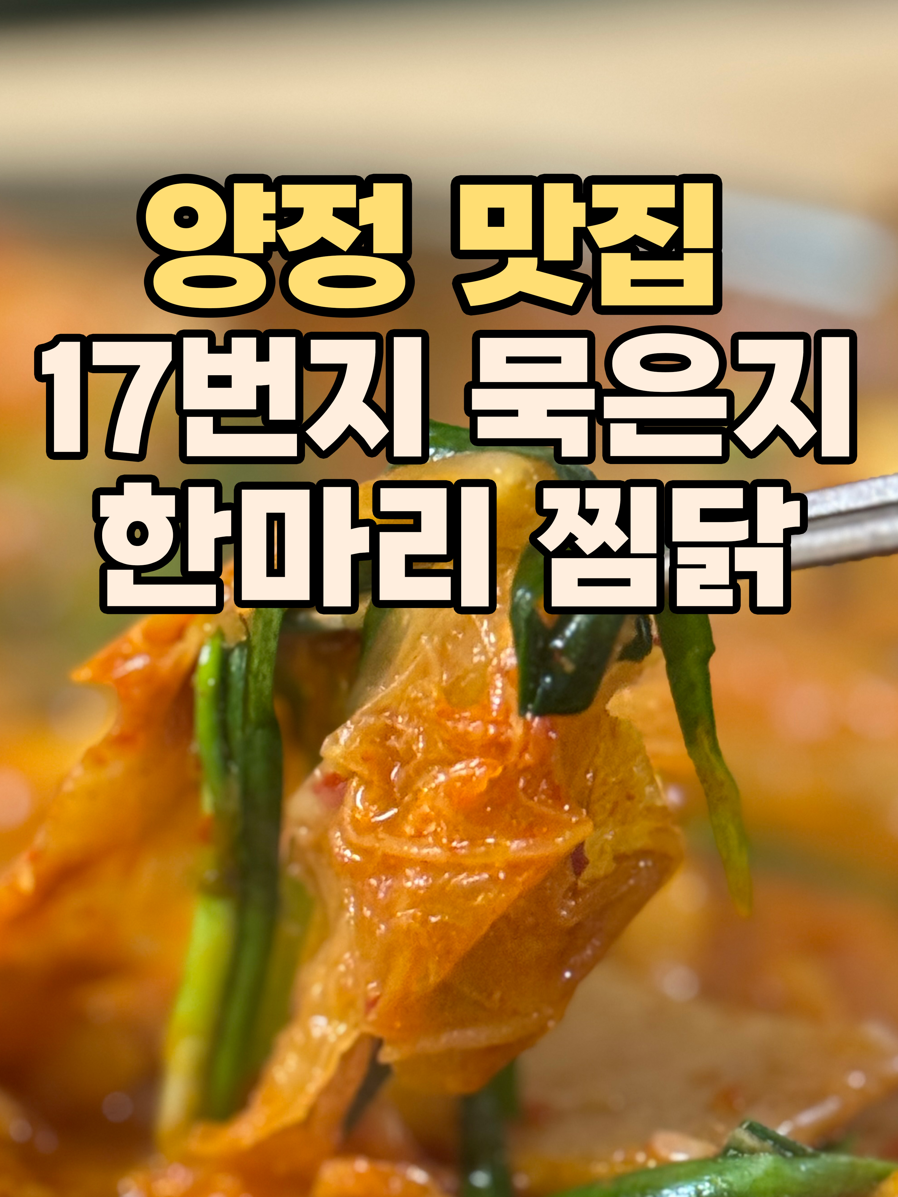  양정 묵은지 닭 한마리 전골 '17번지 묵은지 닭 한마리' 양정 노포 찐 감성 제대로 느낄 수 있는 전설의 부산맛
