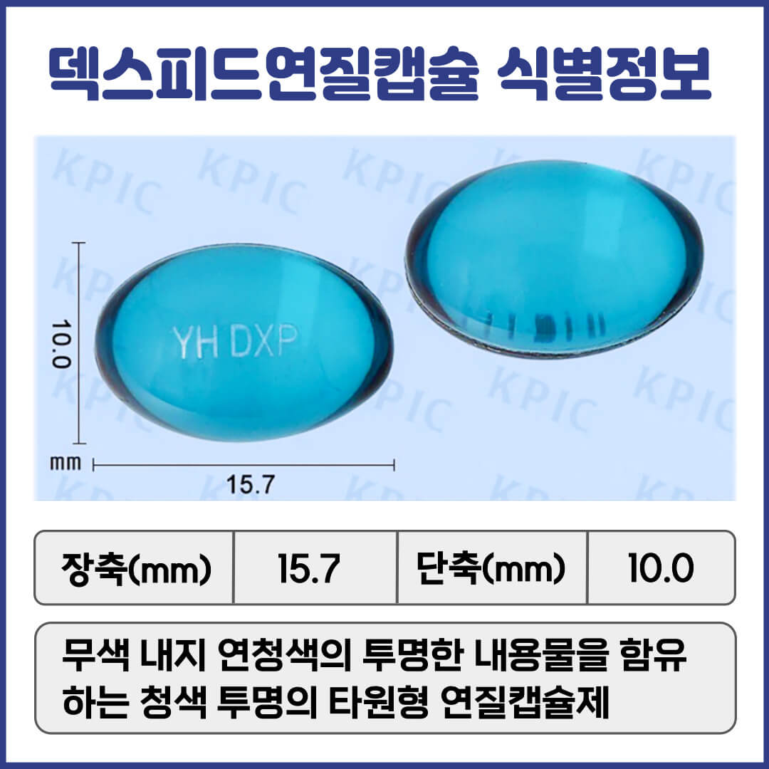 덱스피드연질캡슐 식별정보