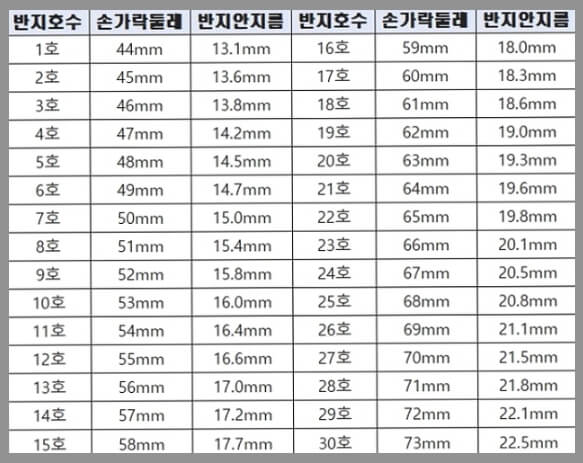 반지 호수 재는법