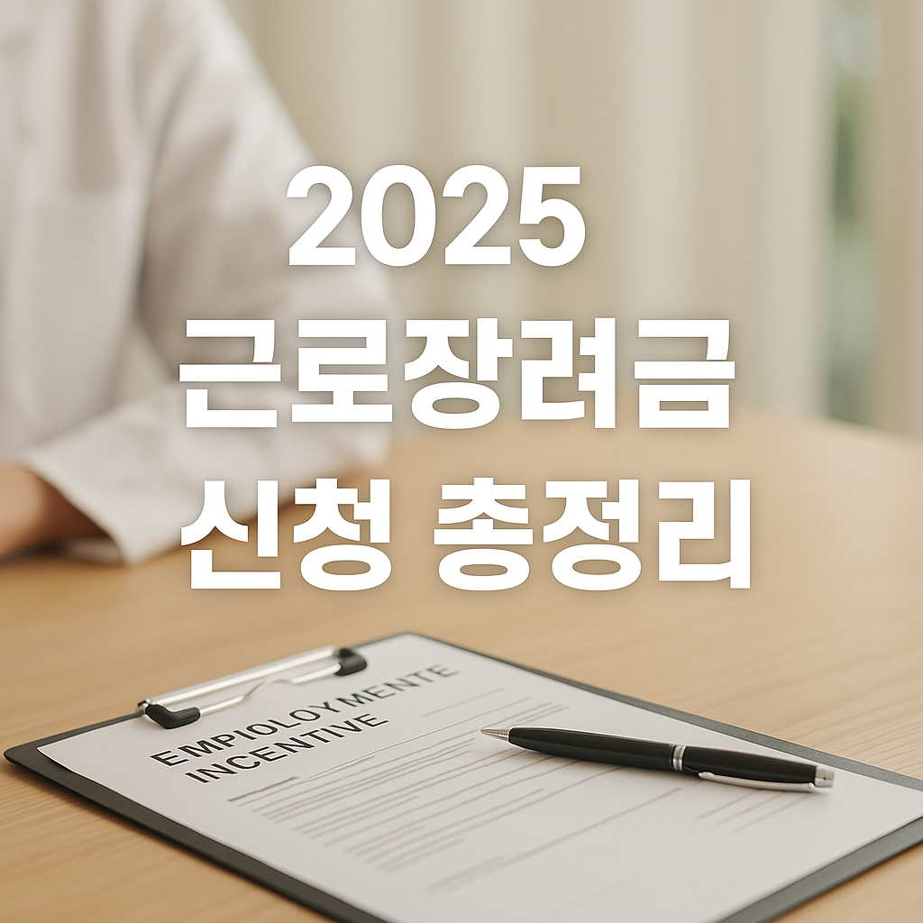 2025 근로장려금 신청 자격 조건과 정기·반기 신청 방법 총정리