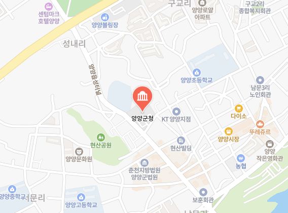 양양군 차량 등록사업소 위치