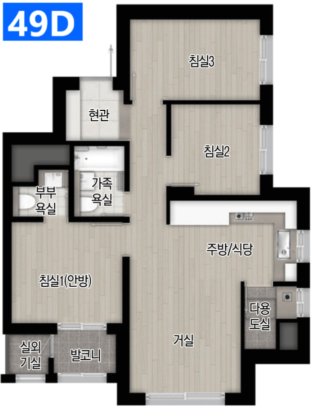 메이플자이-49D타입-평면도