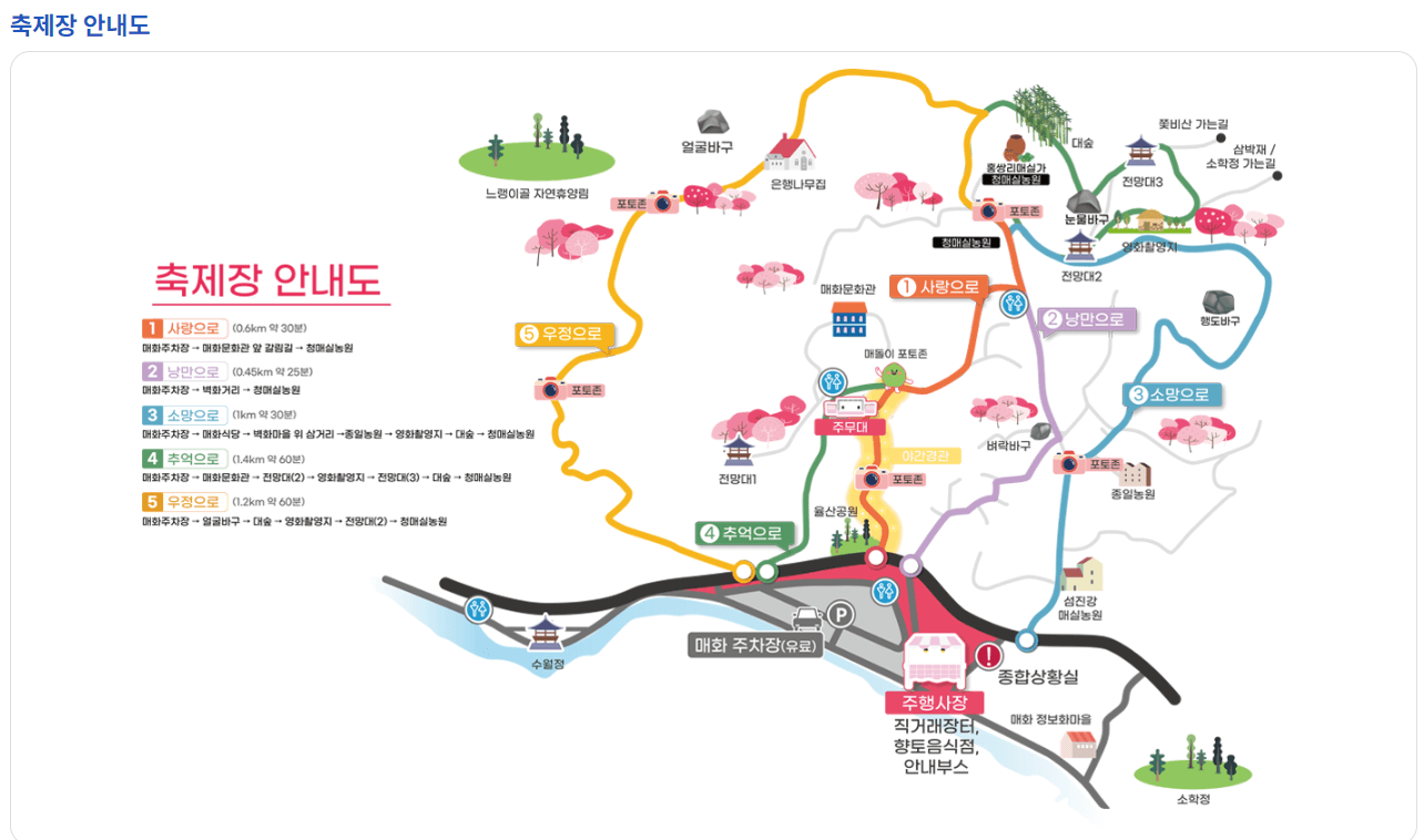 2023 광양매화축제 매화마을