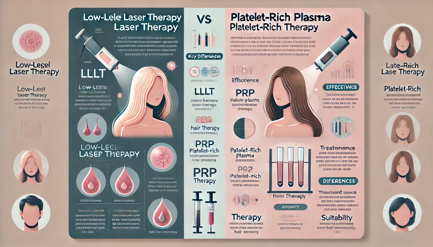 저강도 레이저 치료와 PRP 치료