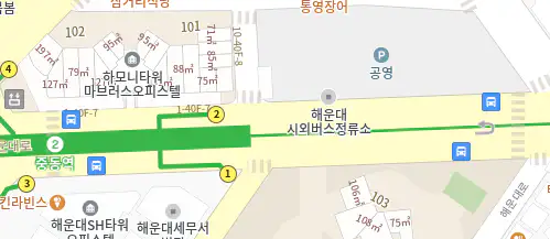 해운대 시외버스 정류소 위치