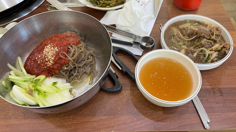 칠곡한우장터 비빔냉면 메뉴
