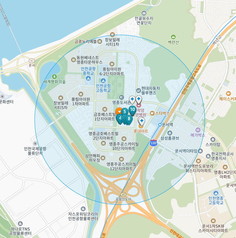 인천 중구 운서동 일요일 진료 휴일 문 여는 병원