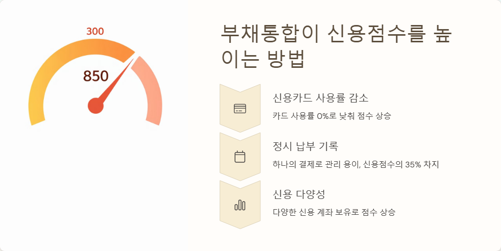부채통합 후 신용점수 변화