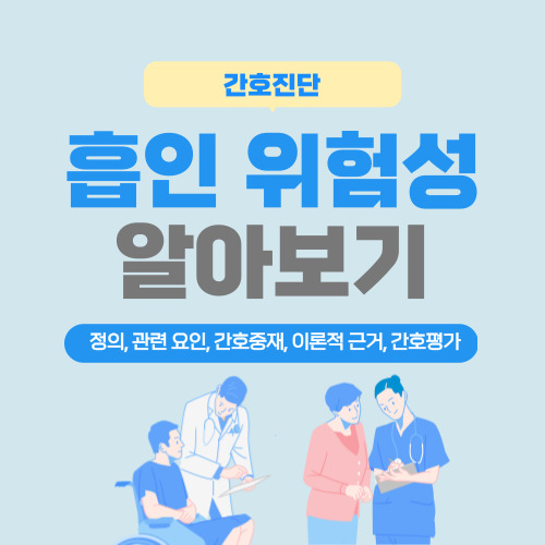 흡인 위험성 간호진단, 간호중재 및 이론적 근거 [간호진단에 따른 케이스스터디]