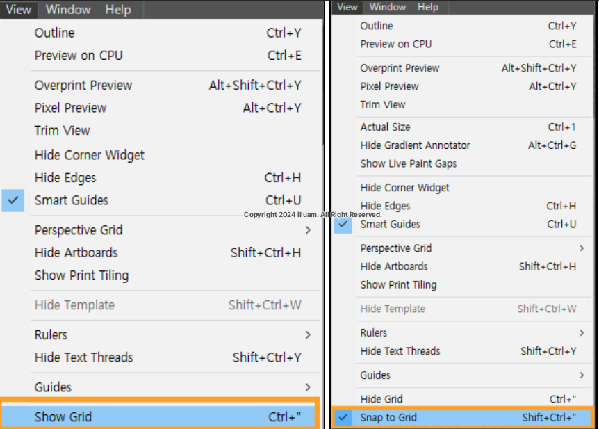 그리드 세팅하기
