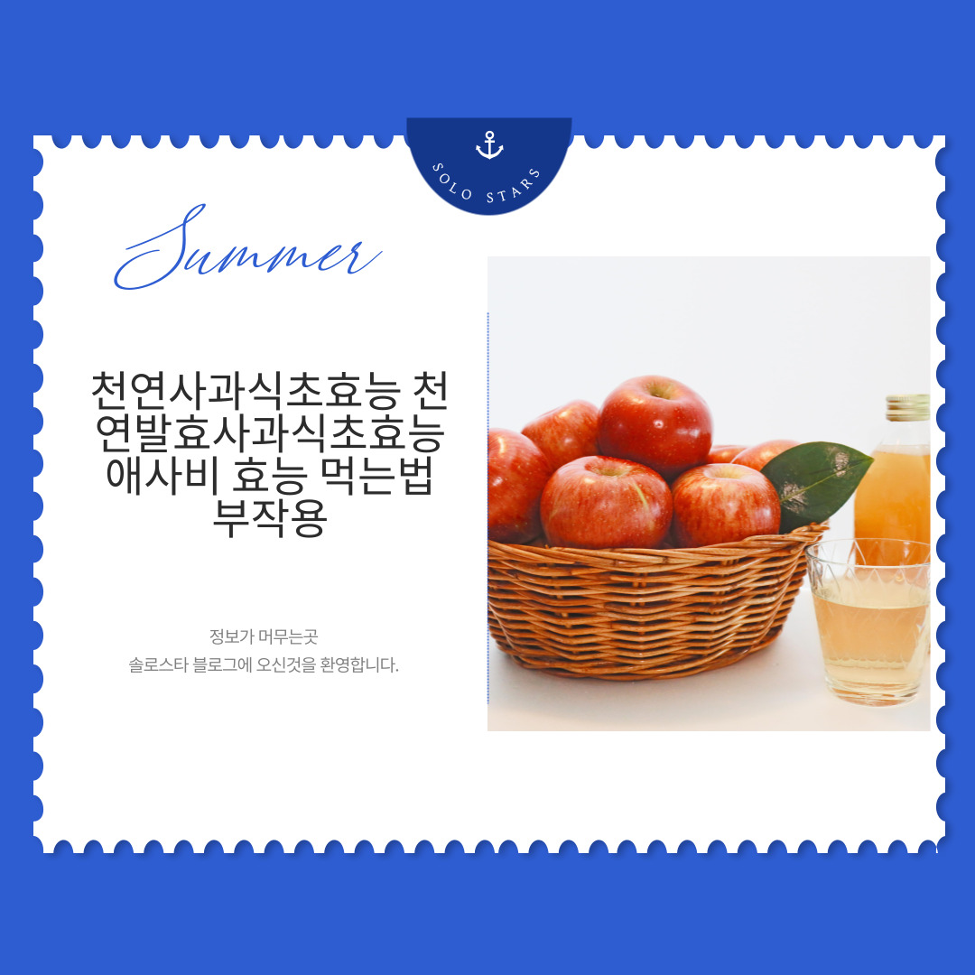사과식초 천연사과식초 사진