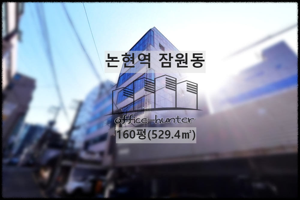  서초 사옥 논현역 4분 잠원동 160평(529.4) 단독 사옥 건물 통임대