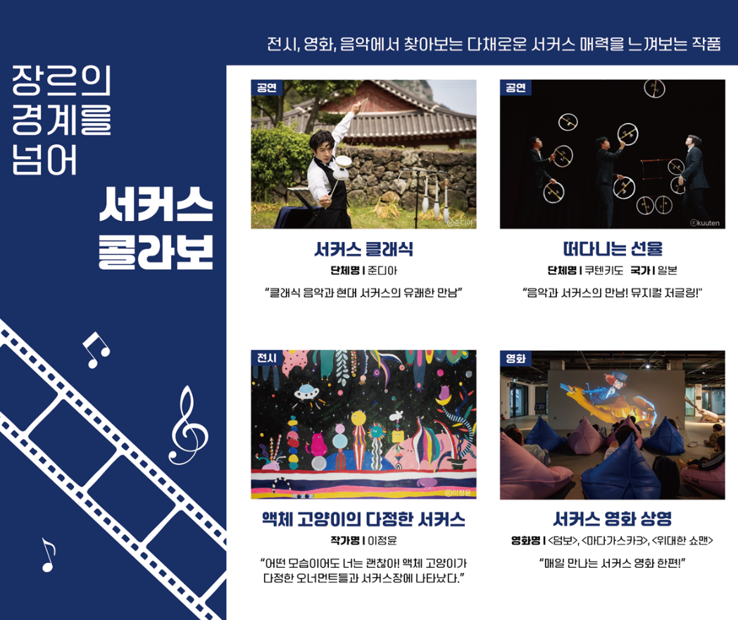 서커스 콜라보 안내 이미지