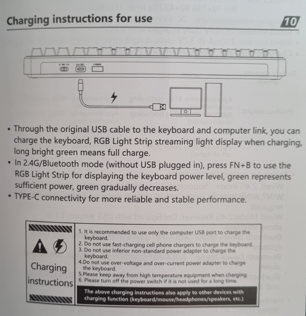AULA F87 Pro 충전방법