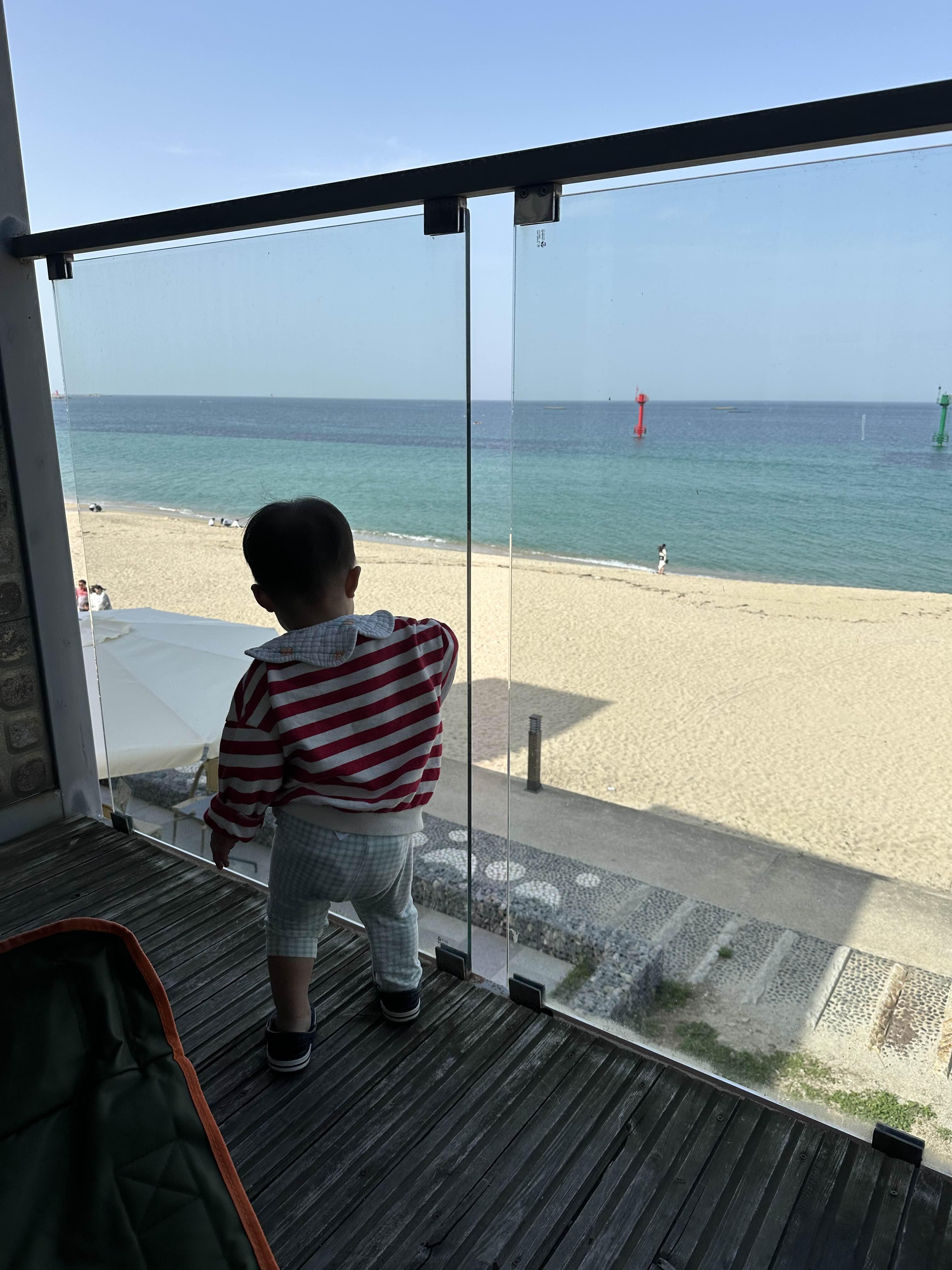 봉포해변 숙소에서 바다뷰