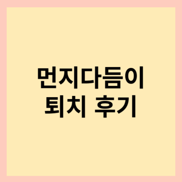  먼지다듬이 유충, 크기 및 먼지다듬이 효과적인 퇴치 후기 알려드릴게요.