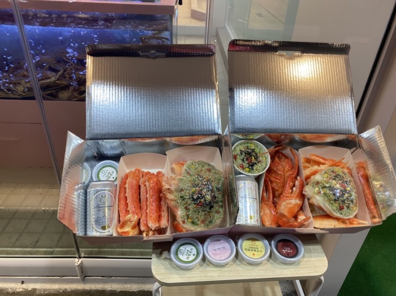 맛집 어서오시게 ft.대게손질법 홈파티음식배달 학동역 21