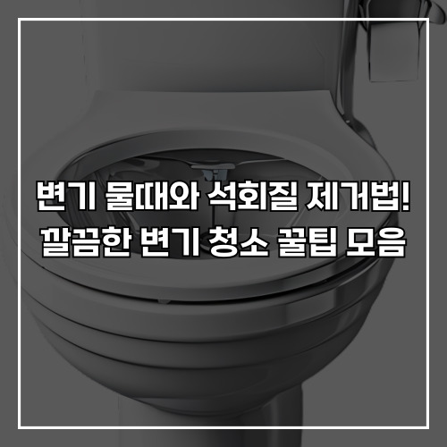 변기 물때와 석회질 제거법! 깔끔한 변기 청소 꿀팁 모음