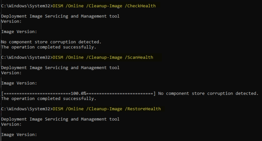 DISM 명령어로 시스템 파일 복구하기