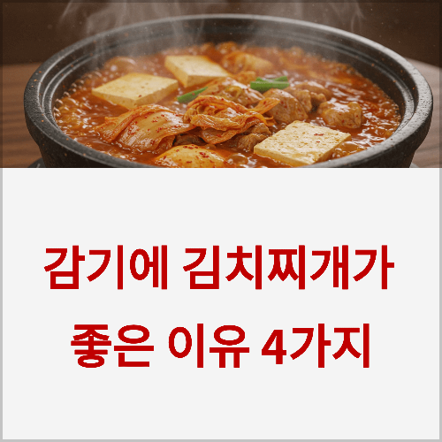 감기에 김치찌개가 좋은 이유 4가지