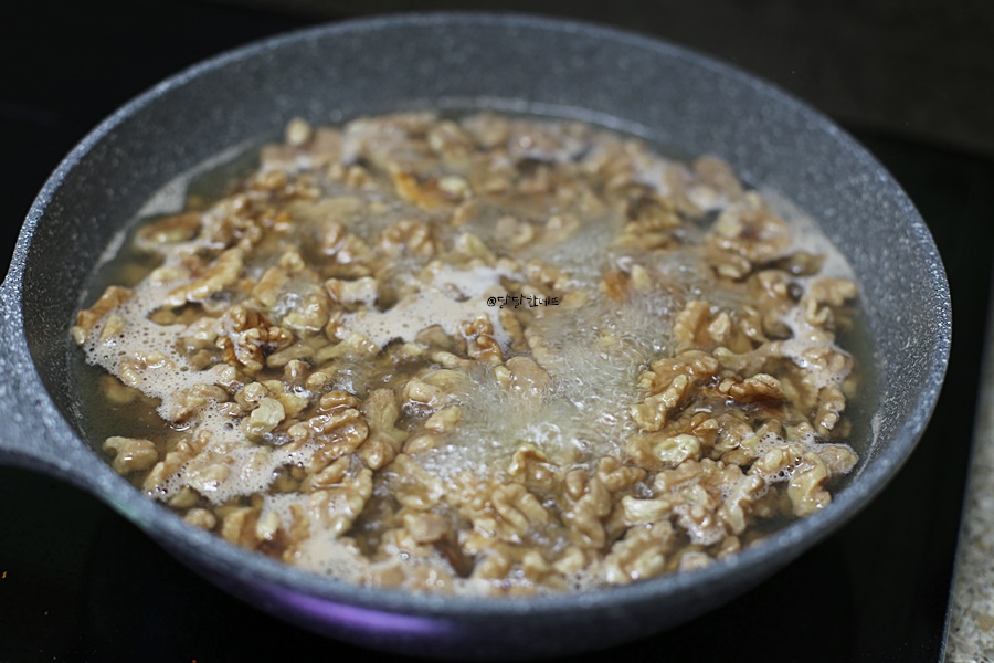 않고 굽죠 호두전처리 호두강정 만들기 튀기지 19