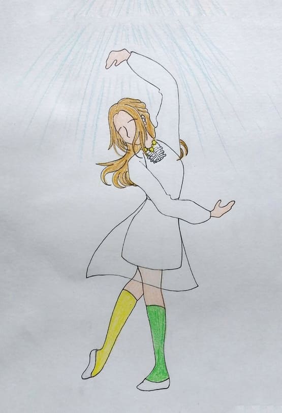  돌면서 춤을 추는 무용수