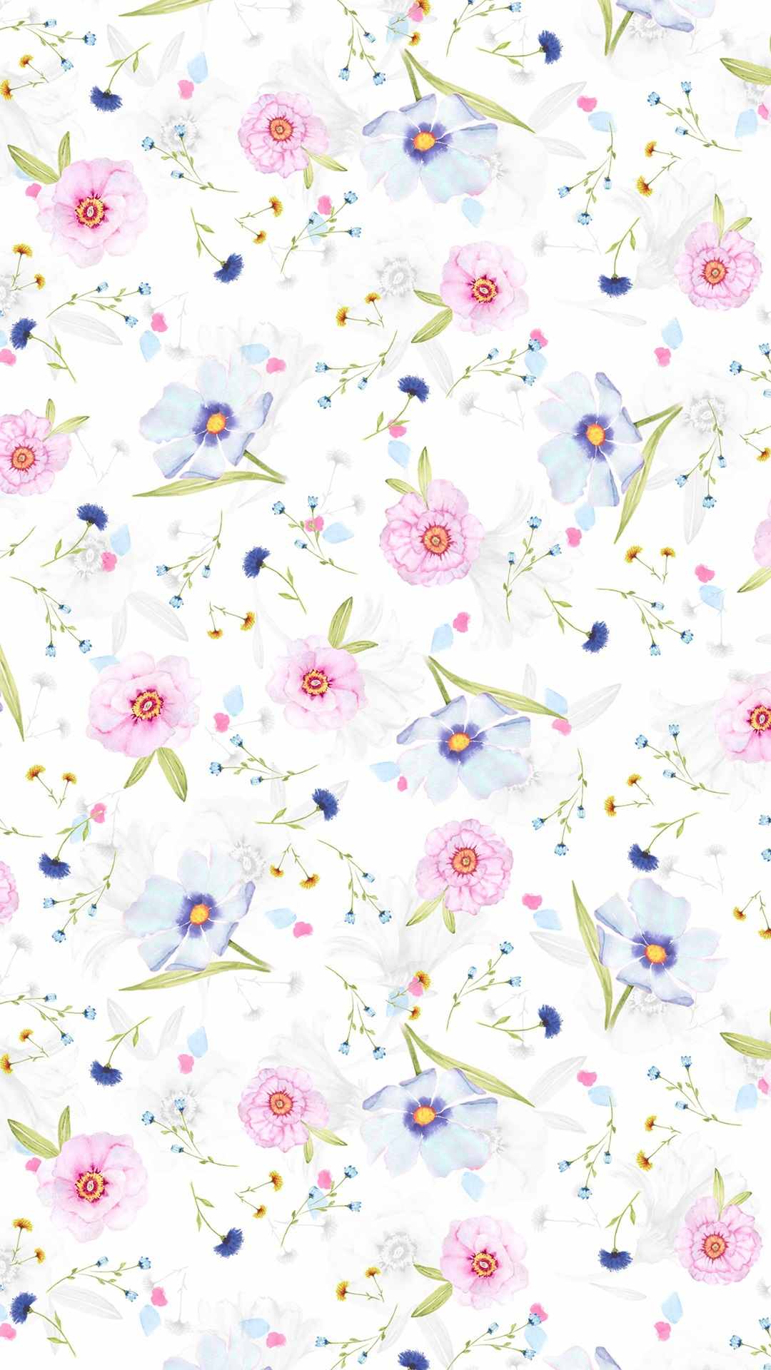 Flower pattern wallpaper