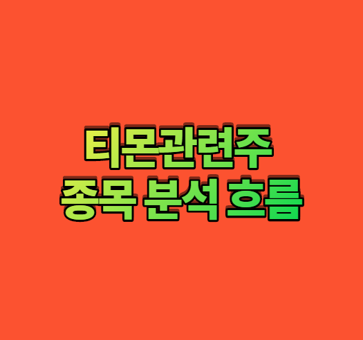  티몬관련주 종목 분석 흐름 궁금해.