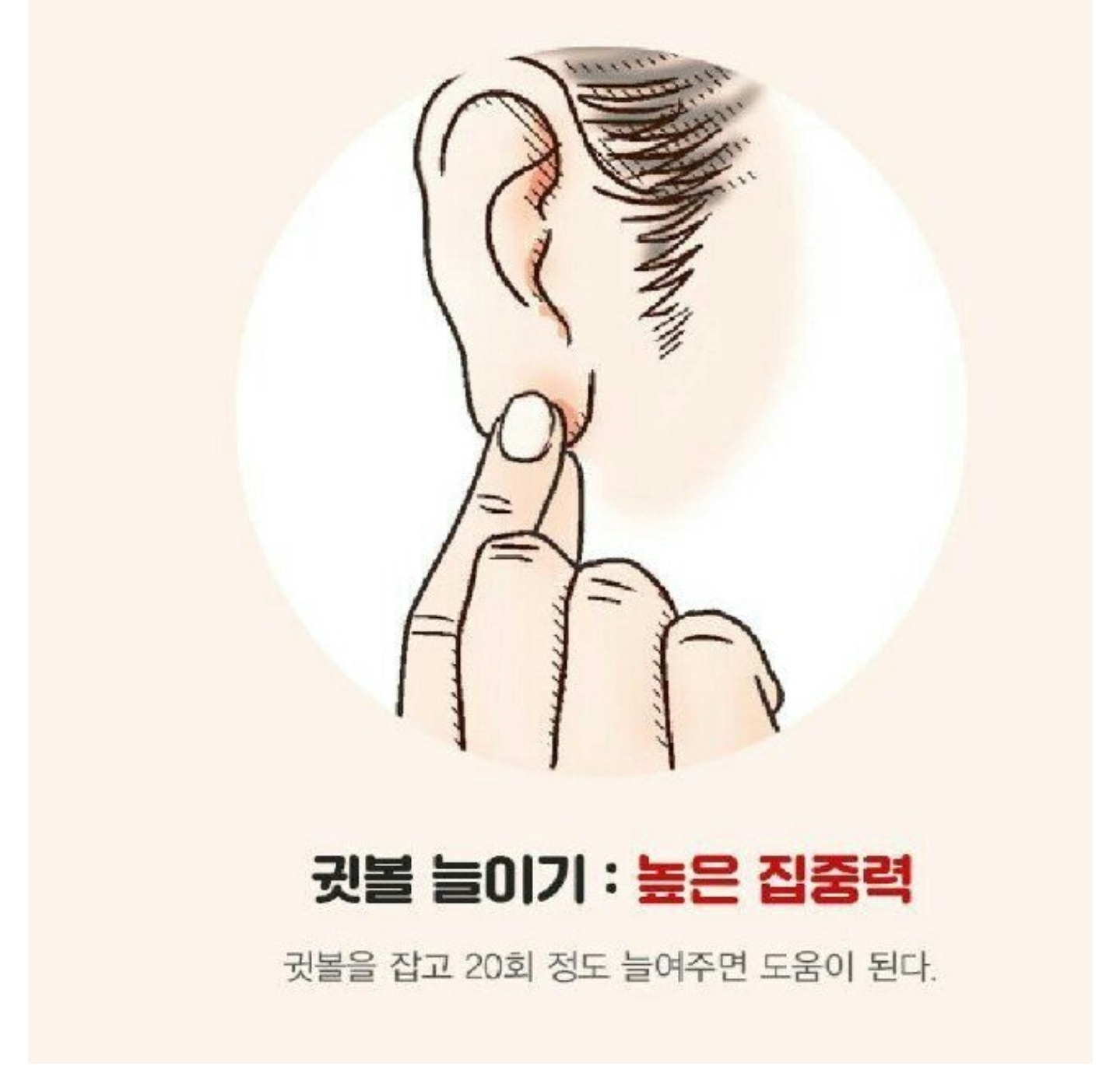  10분 귀마사지로 피곤을 날려버리자