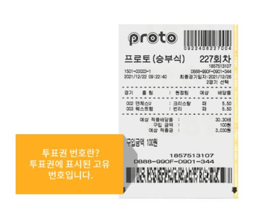 스포츠 토토 영수증